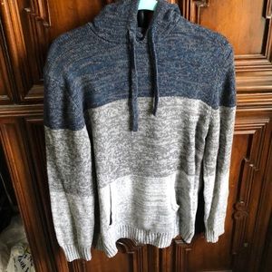 Knit striped sweatshirt